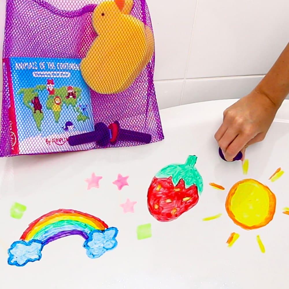 Zimpli Baff - Bath Paints Activity Set and Colouring Book