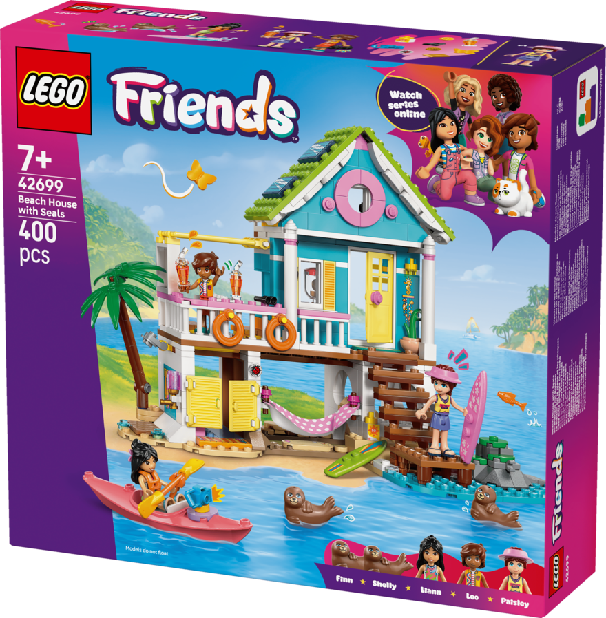 LEGO Friends Beach House with Seals Toy 42699