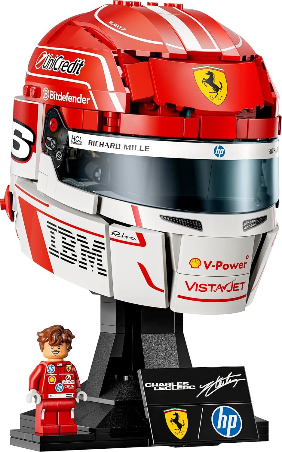 LEGO F1 Scuderia Ferrari HP Helmet - Leclerc Helmet 43014