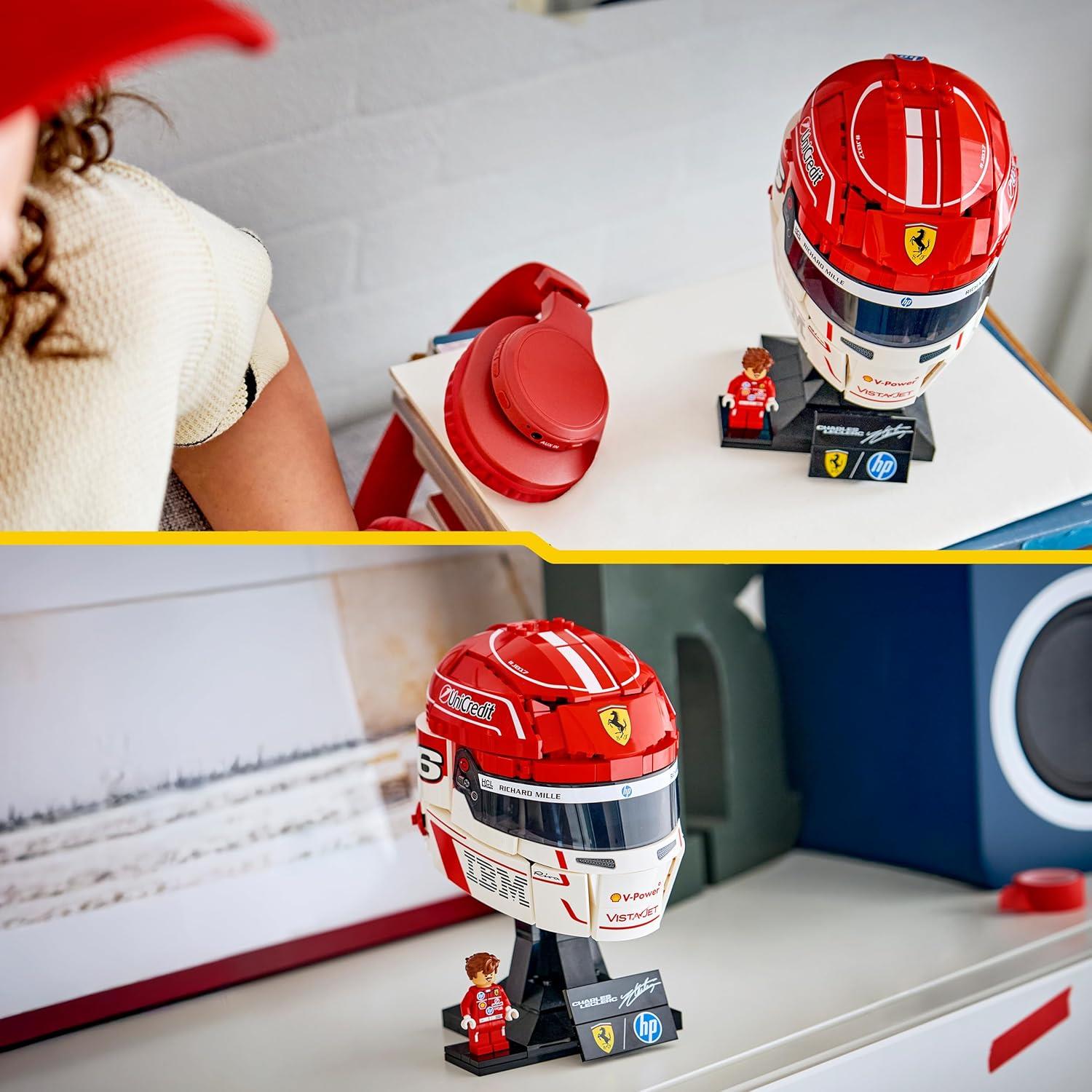 LEGO F1 Scuderia Ferrari HP Helmet - Leclerc Helmet 43014