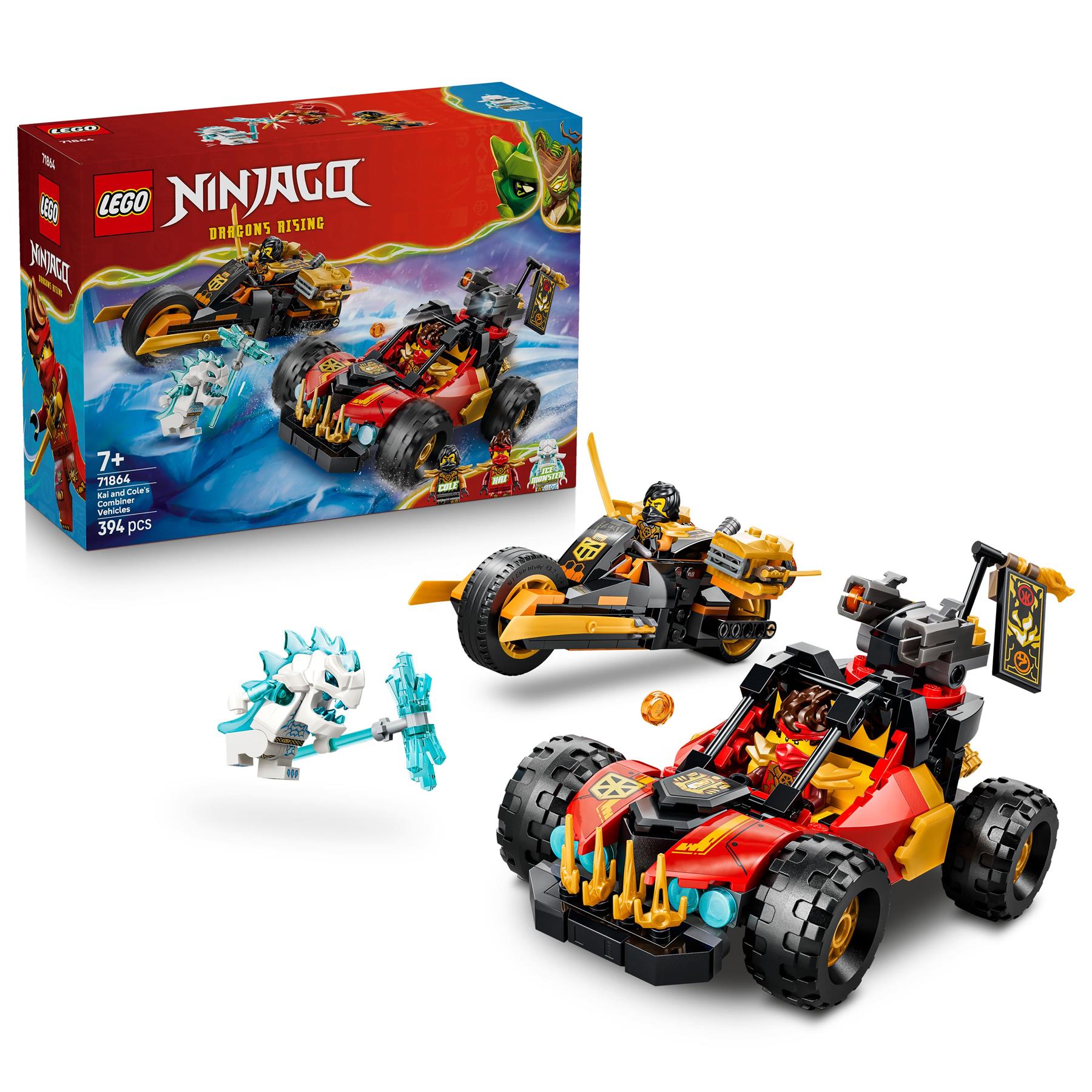 LEGO Ninjago Kai and Cole's Combiner Vehicles 71864