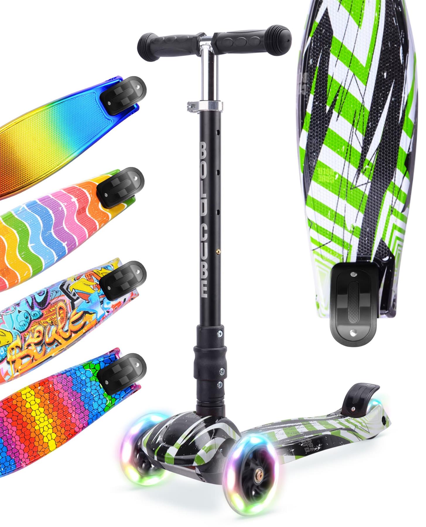 Boldcube Big 3 Wheel Scooter - Swift Green