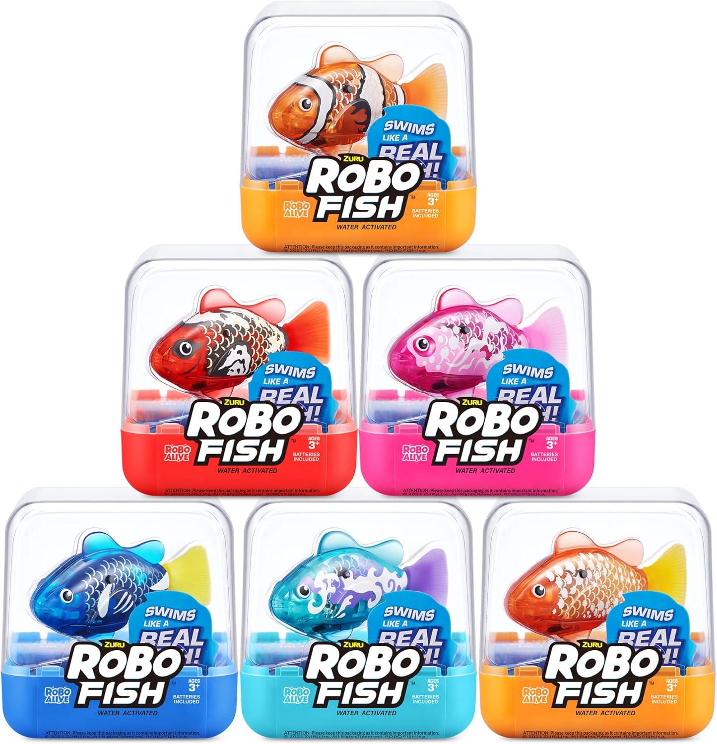 Zuru Robo Alive Fish 2 Pack - Blue & Red