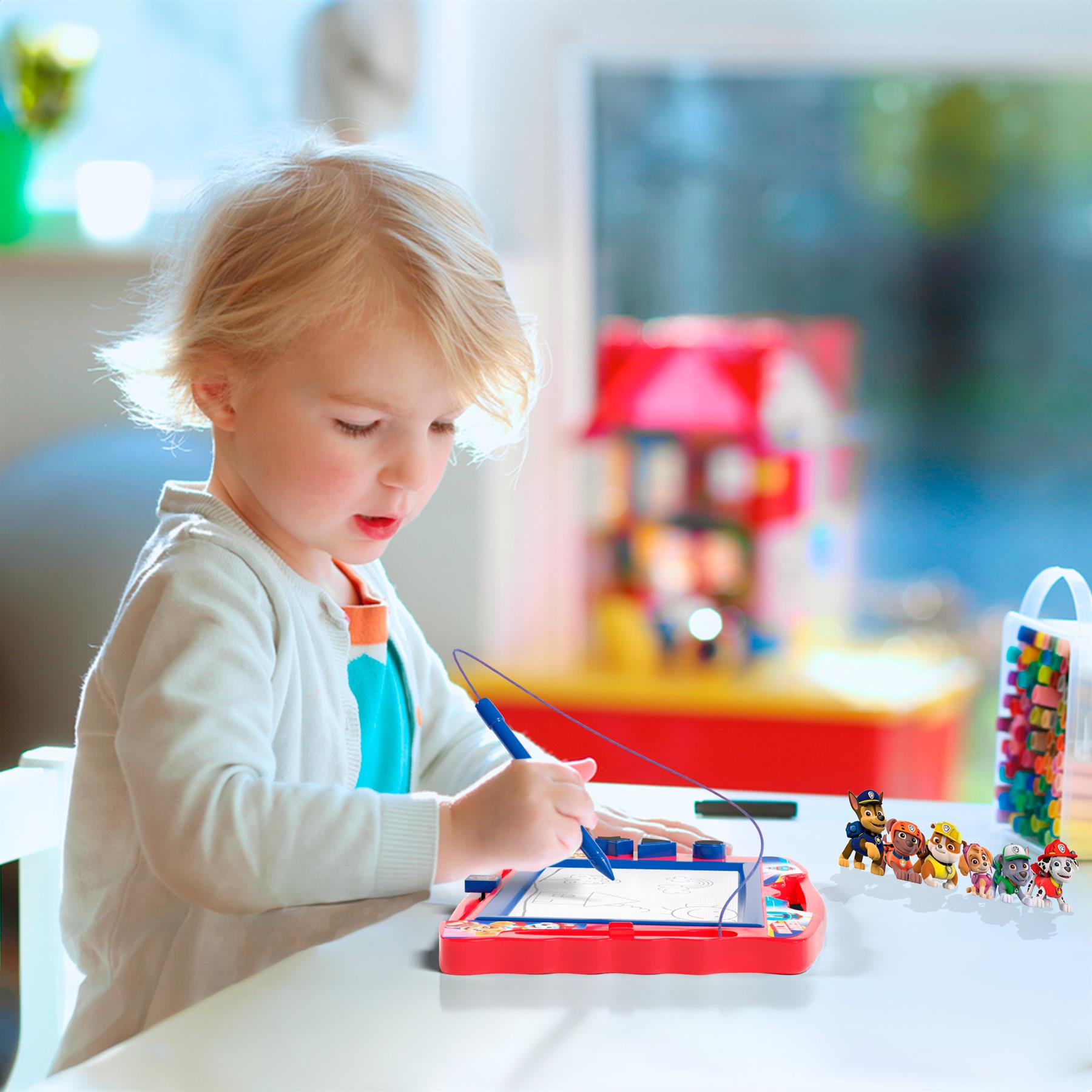 PAW Patrol Magnetic Drawing Board with Stylus & Three Stamps - Red