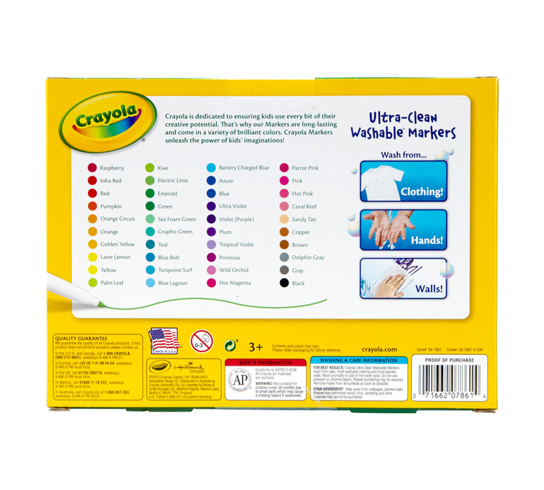 Crayola Ultra Clean Washable Markers - 40 Pack