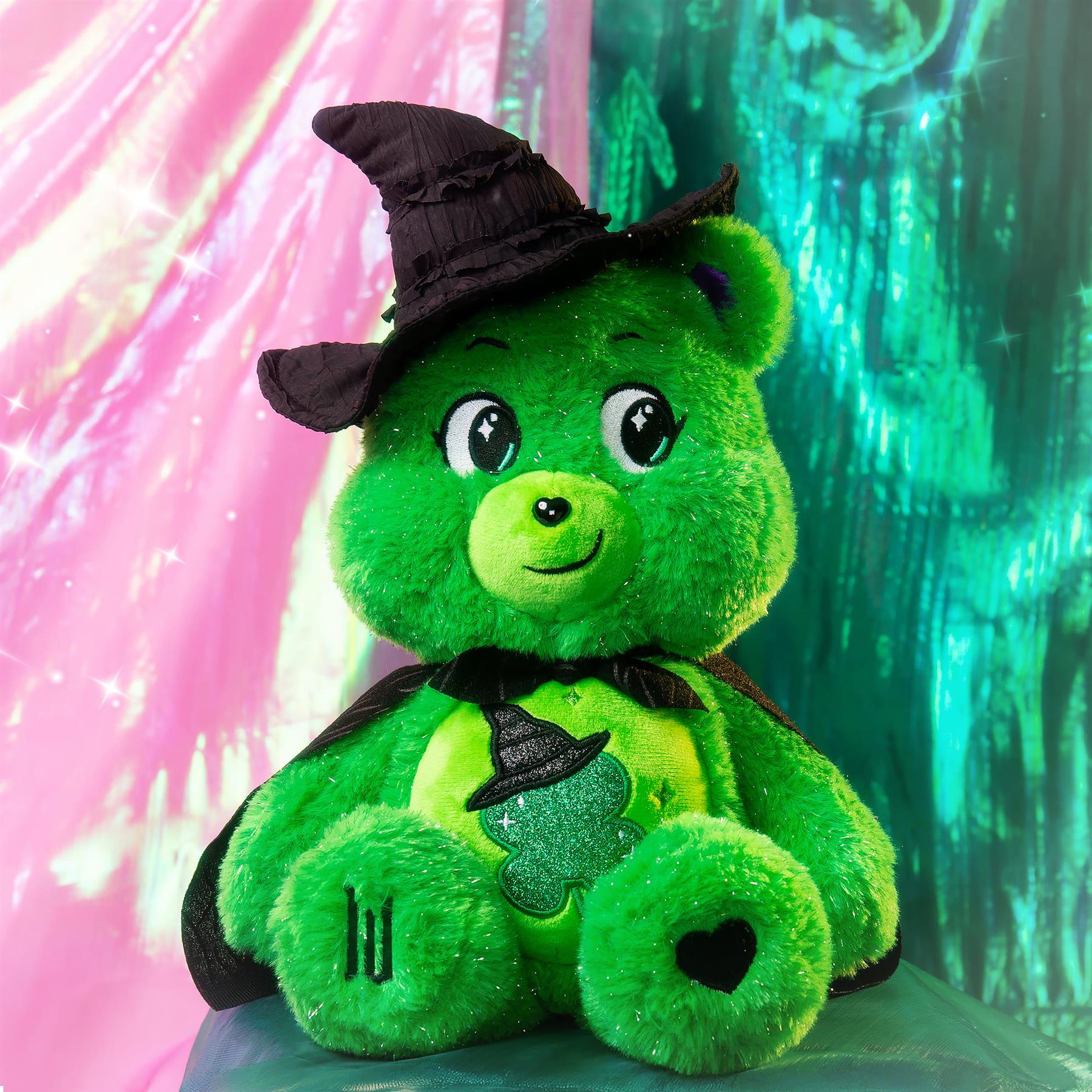 Care Bears Wicked Movie Plush - Love-a-Lot Bear as Glinda & Good Luck Bear as Elphaba
