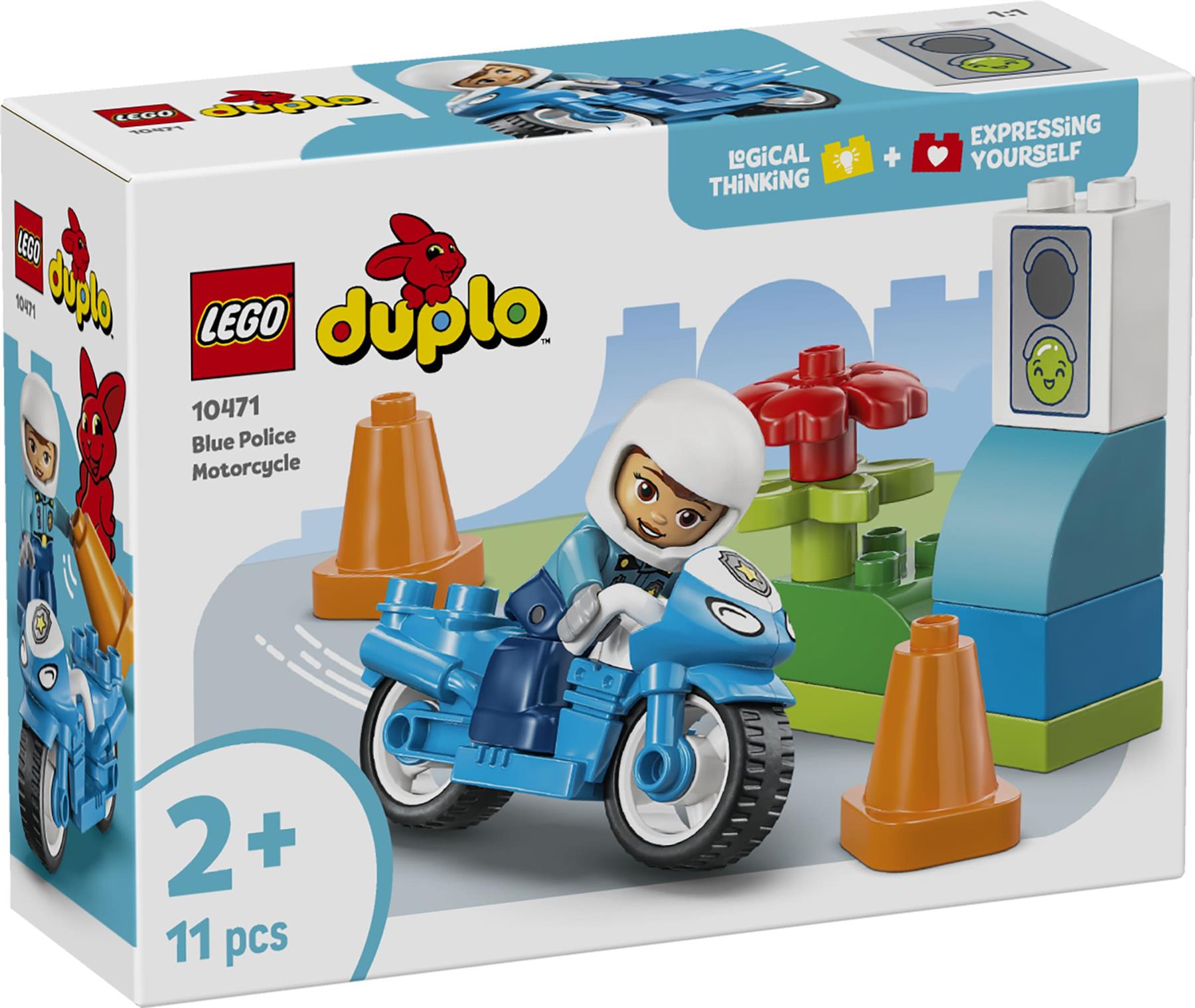 LEGO Duplo Blue Police Motorcycle 10471