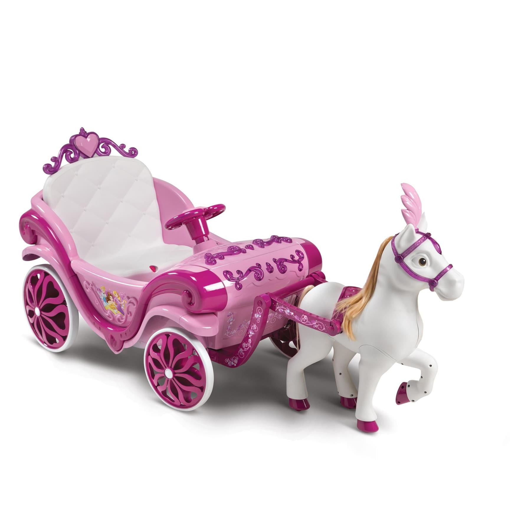 Huffy Disney Princess Royal Horse with Carriage Ride On
