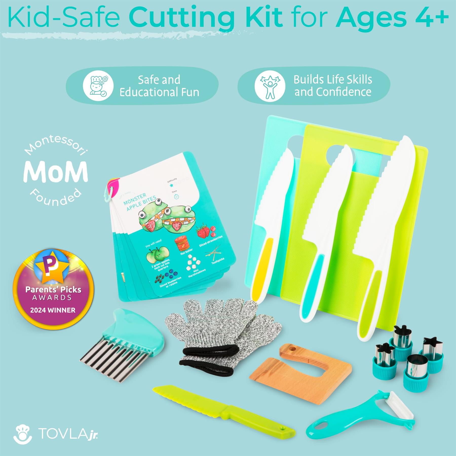 Tovla Jr. Montessori Complete Cutting Kit