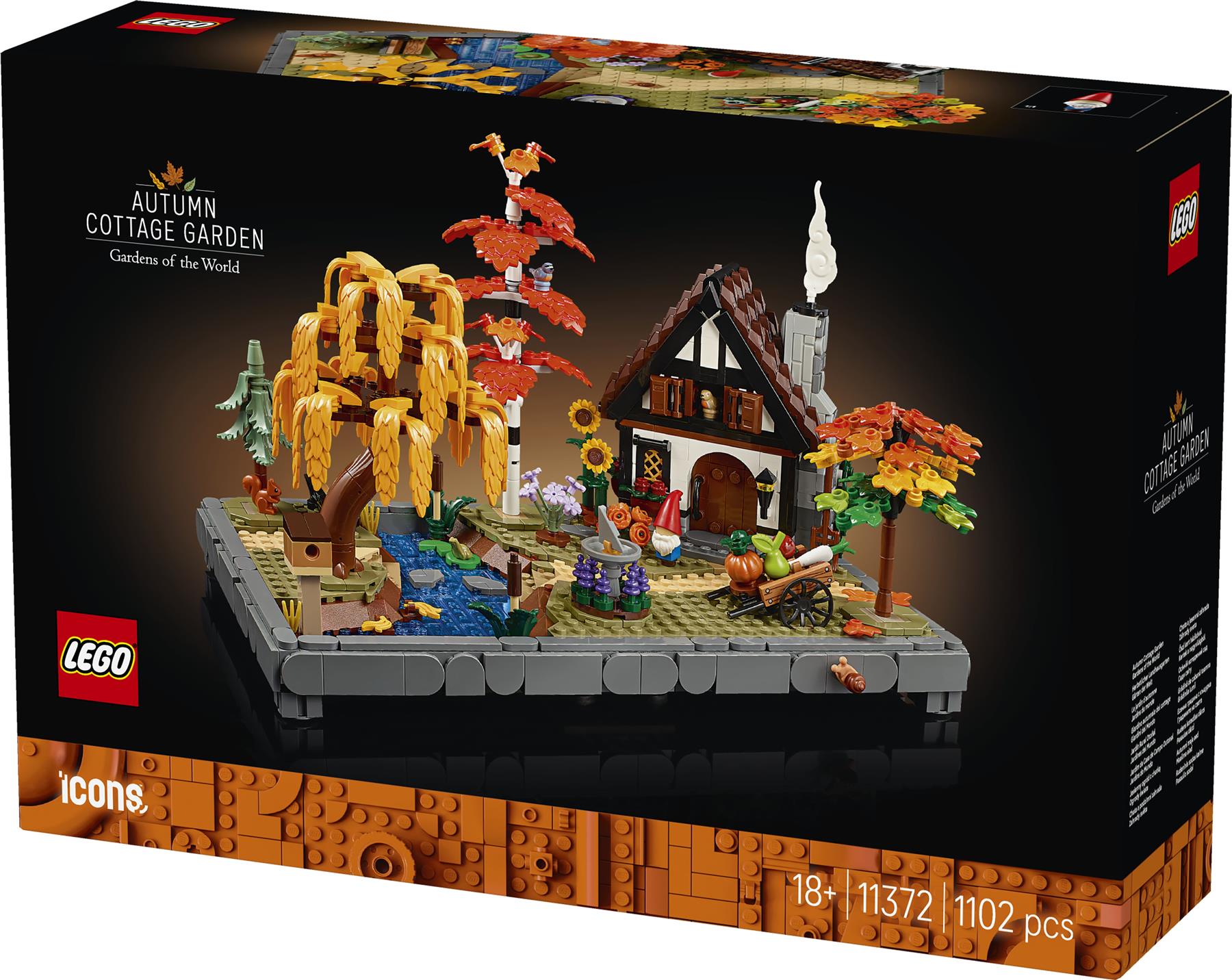 LEGO Icons Autumn Cottage Garden 11372