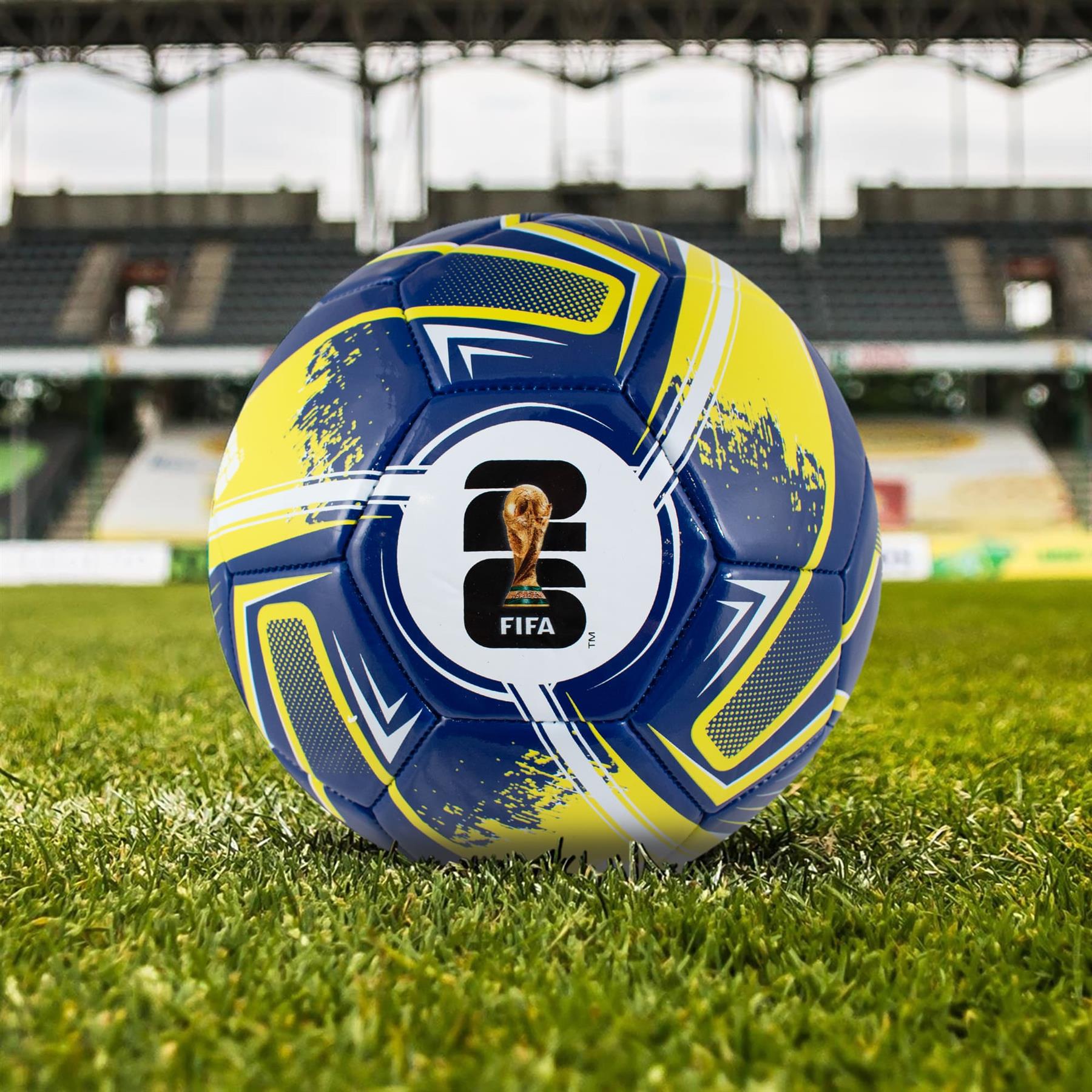 FIFA World Cup 26 Size 5 Turbine Football - Blue