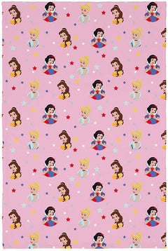 DreamTex Disney Princess Star Pink Fleece Blanket
