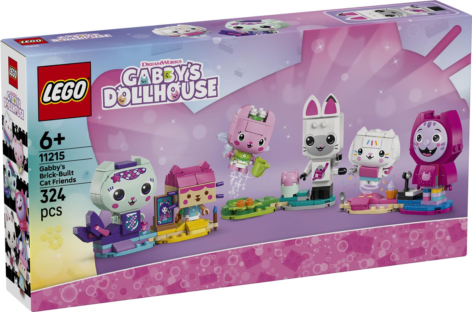 LEGO Gabbys Dollhouse Gabby's Brick-Built Cat Friends 11215