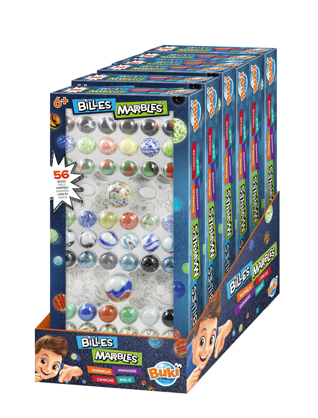 Buki France Box of 56 Marbles