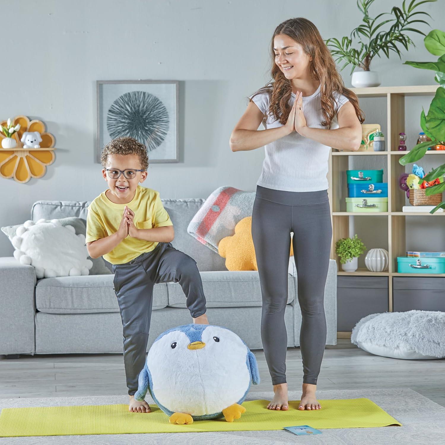 Yoga Ball Buddy with BubblePlush - Penguin
