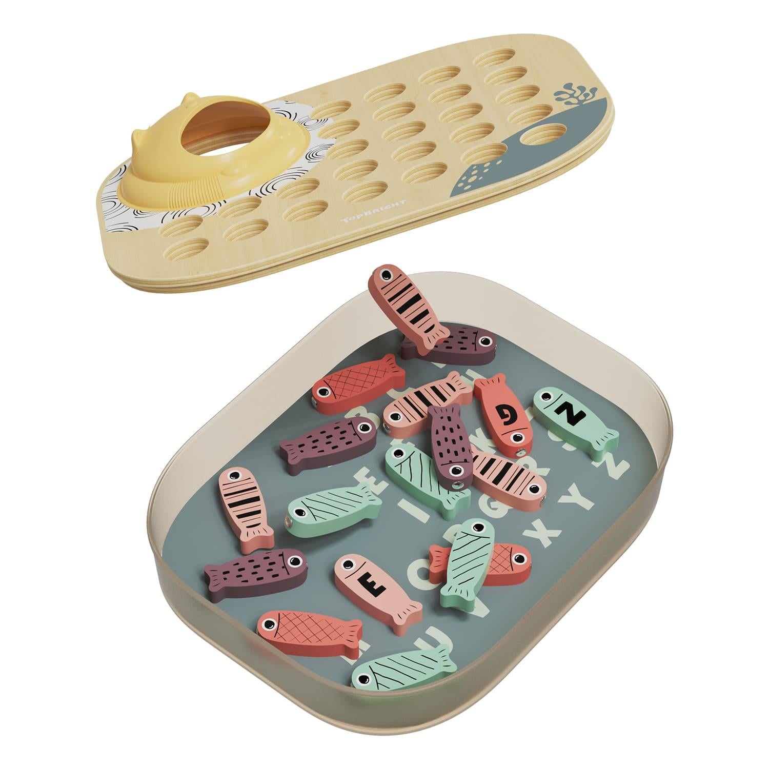 Topbright Wooden ABC Fishing Game