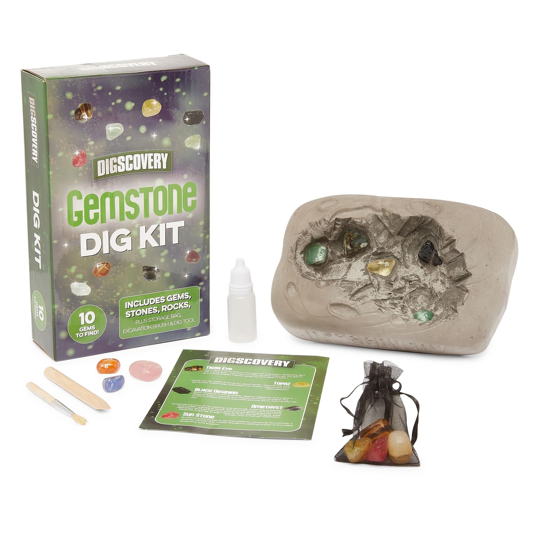 Digscovery 10-piece Gem Dig Kit with Accessories