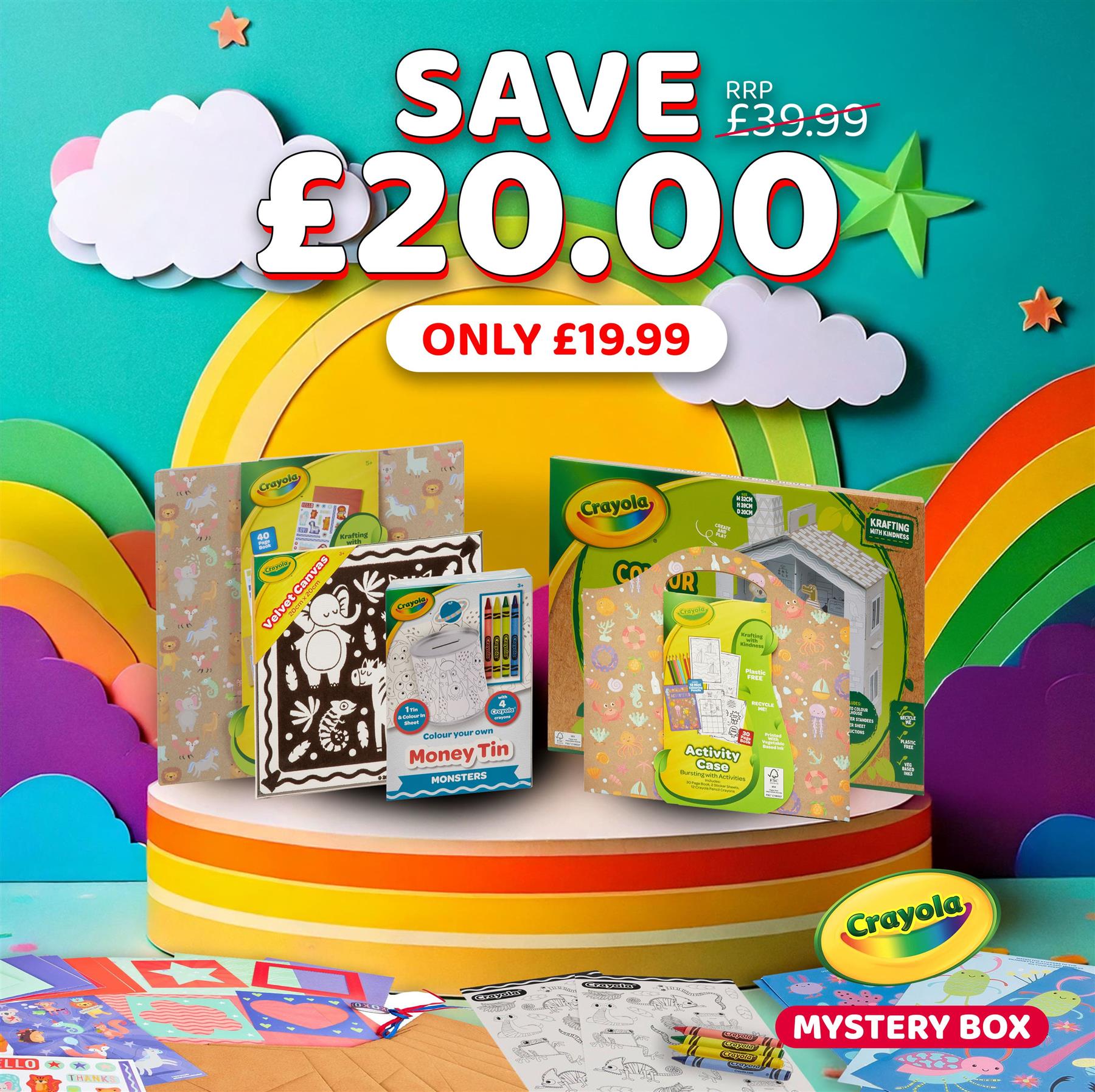 Crayola Extra Large Mystery Box - 8 pieces