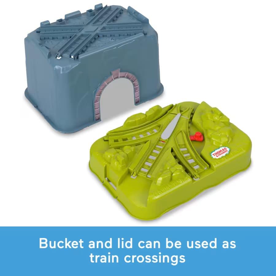 Fisher Price Thomas & Friends Train Set, Percy’s Connect & Build Track Bucket