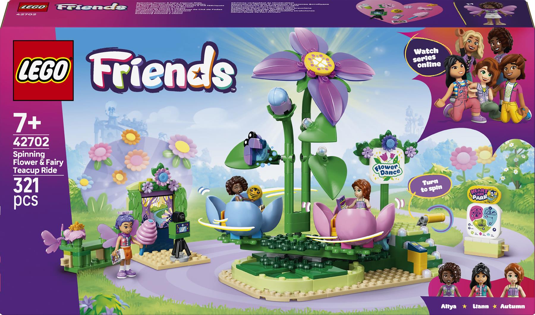 LEGO Friends Spinning Flower & Fairy Teacup Ride 42702