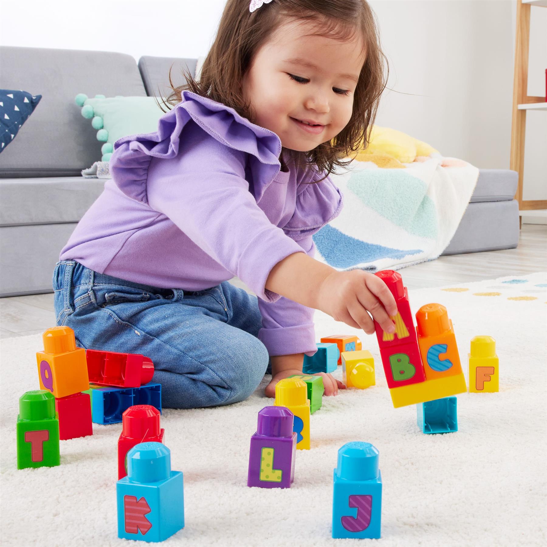 MEGA Bloks ABC Building Bag 30 Piece Set