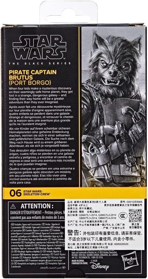 Star Wars The Black Series 6 Inch Skeleton Crew Figure - Pirate Captain Brutus