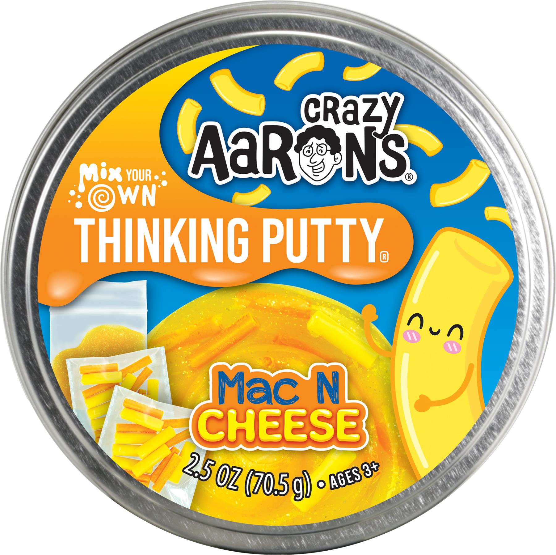 Crazy Aaron's Thinking Putty Mix Your Own Mac N Cheese Putty Playset