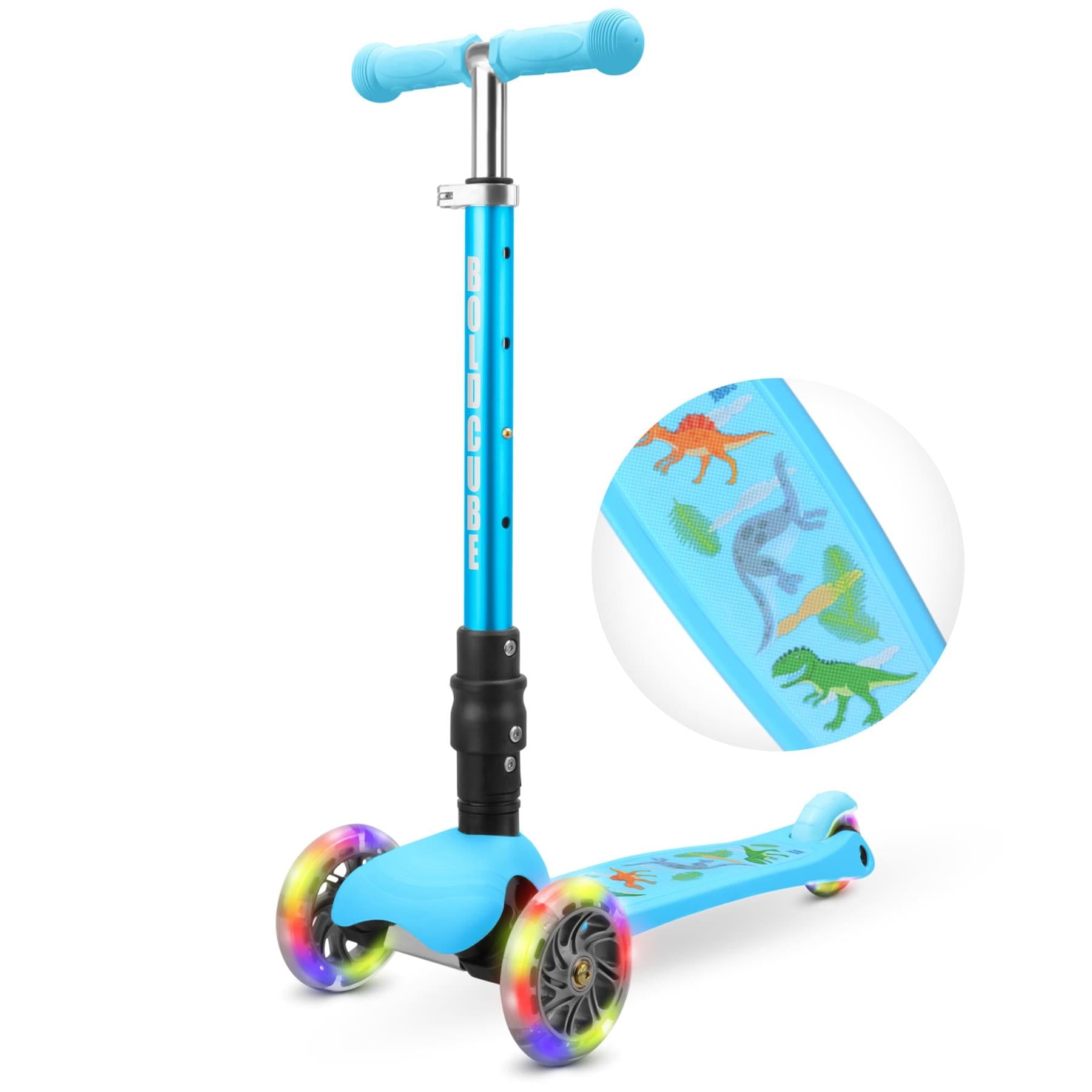 Boldcube Teeny Fold 3 Wheel Scooter - Dinosaur