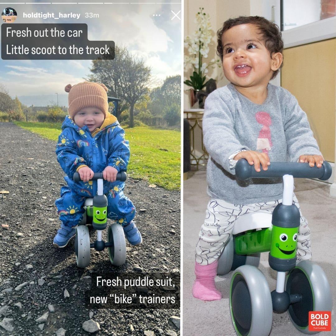 Boldcube Baby Balance Bike - Bertie Frog