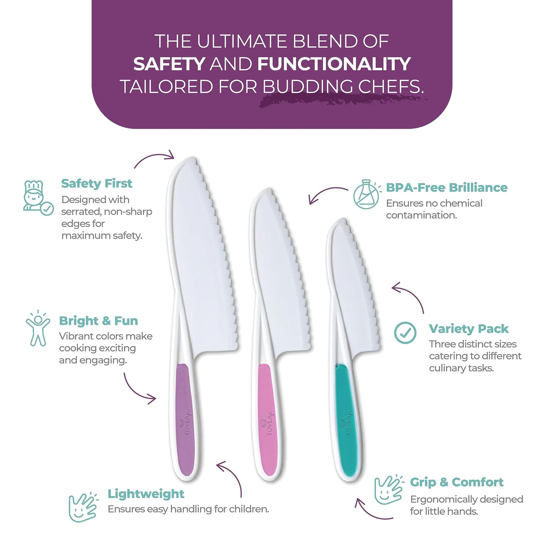 Tovla Jr. Montessori Premium Nylon Knife Set