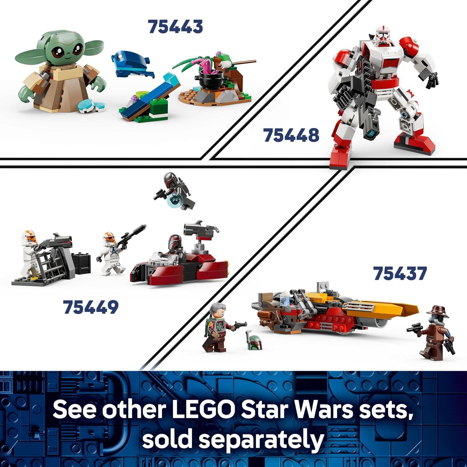 LEGO Star Wars The Mandalorian & Grogu's Speeder Bike 75436
