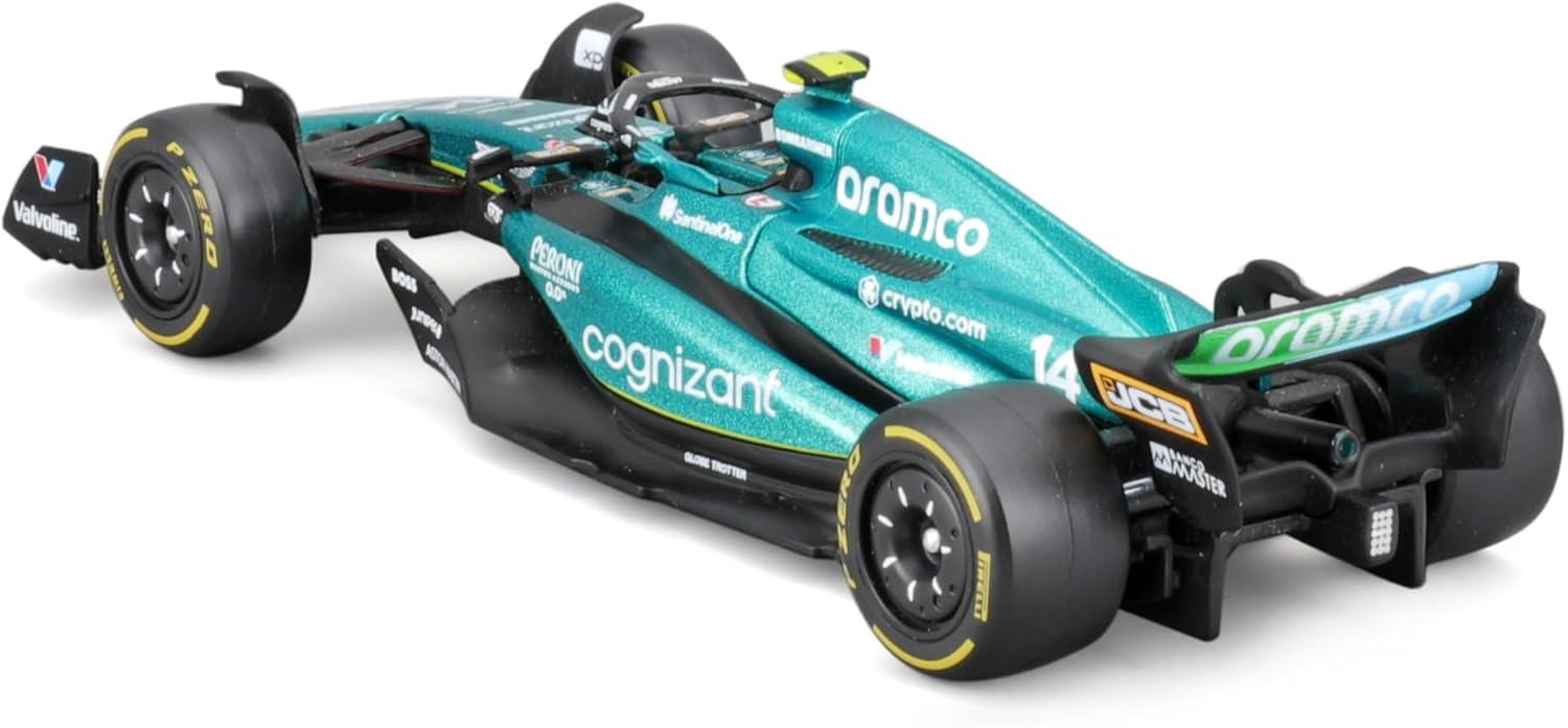 Bhurago Formula 1 1:43 Die-Cast Scale Race Car - Aston Martin