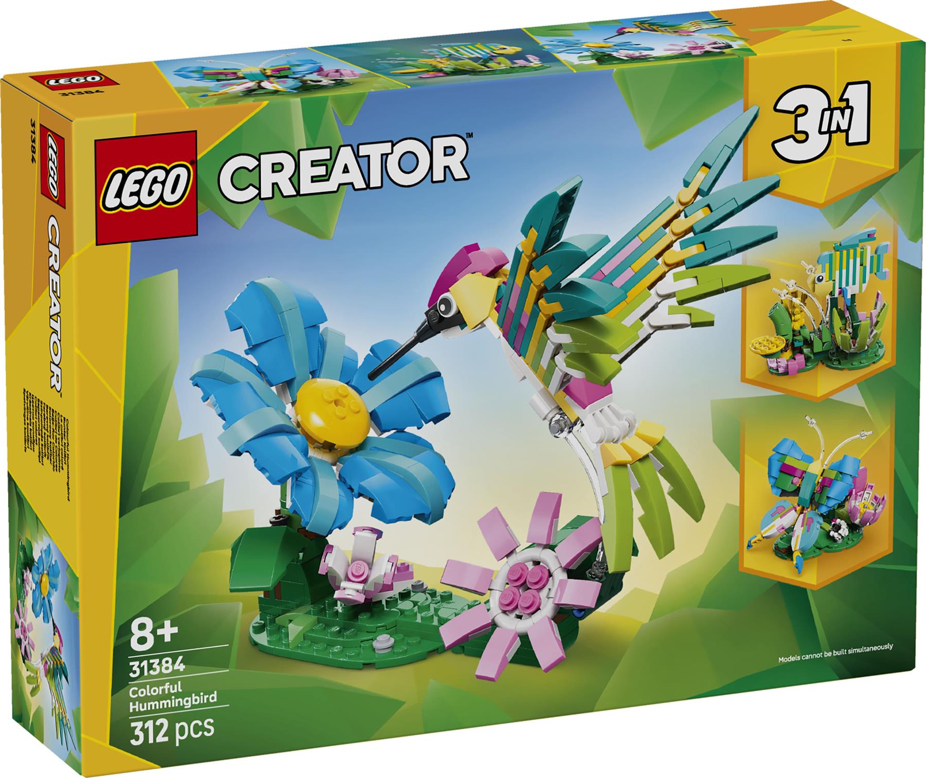 LEGO Creator 3-in-1 Wild Animals Colourful Hummingbird 31384
