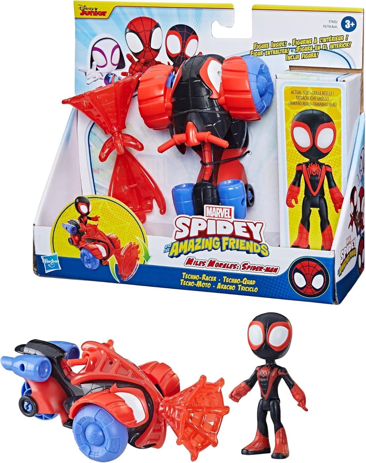 Spidey and His Amazing Friends Miles Morales Spider Man Techno Racer