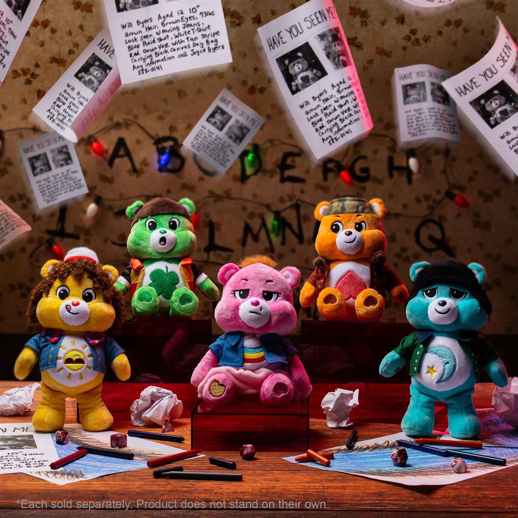 Care Bears Stranger Things Plush - Tenderheart Bear as Lucas