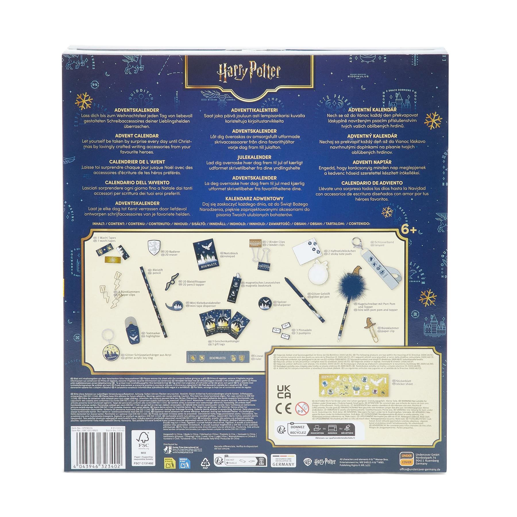 Harry Potter 24-Day Stationery Advent Calendar