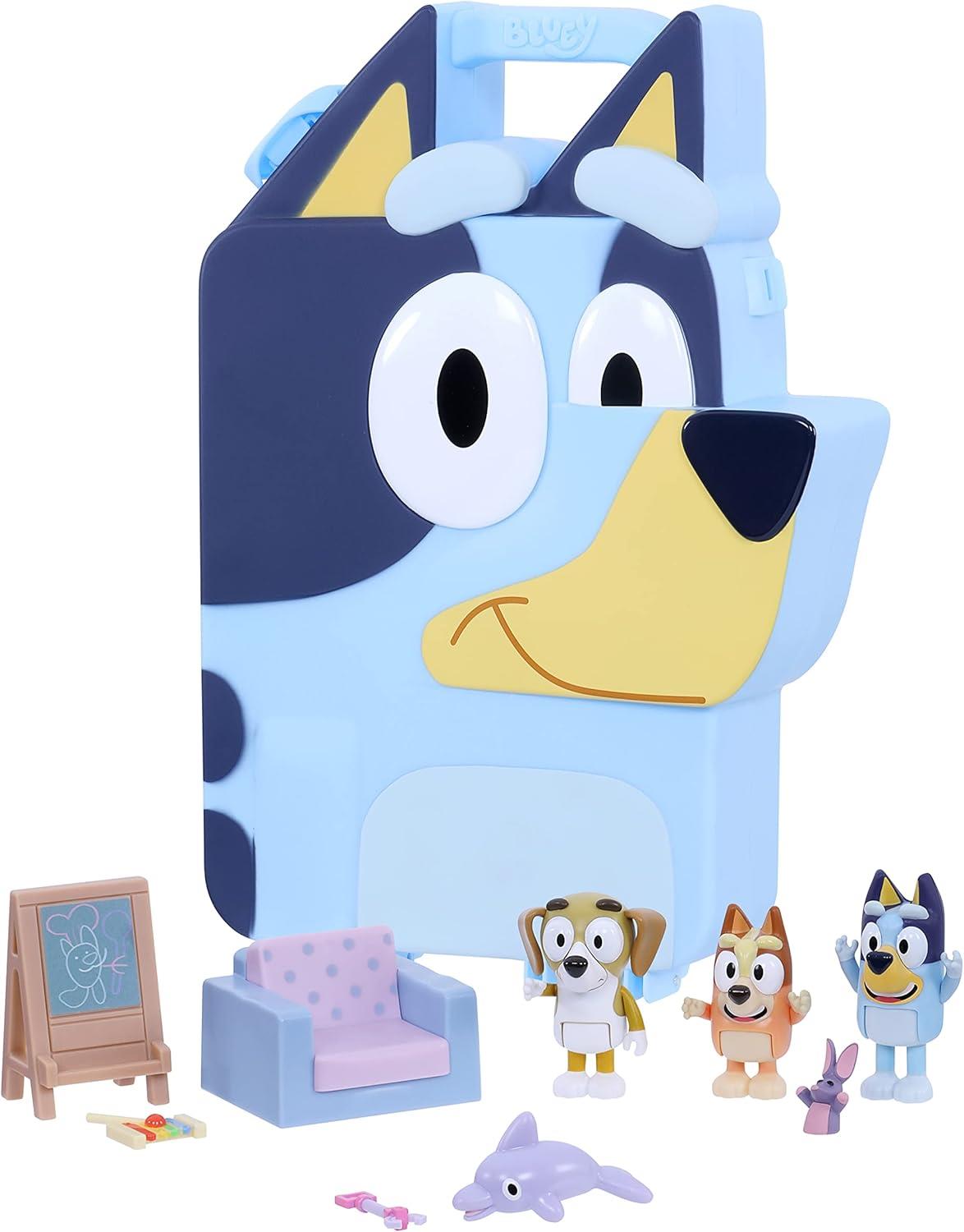 Bluey Deluxe Collector Case With 2.5-3 Inch Figure Set