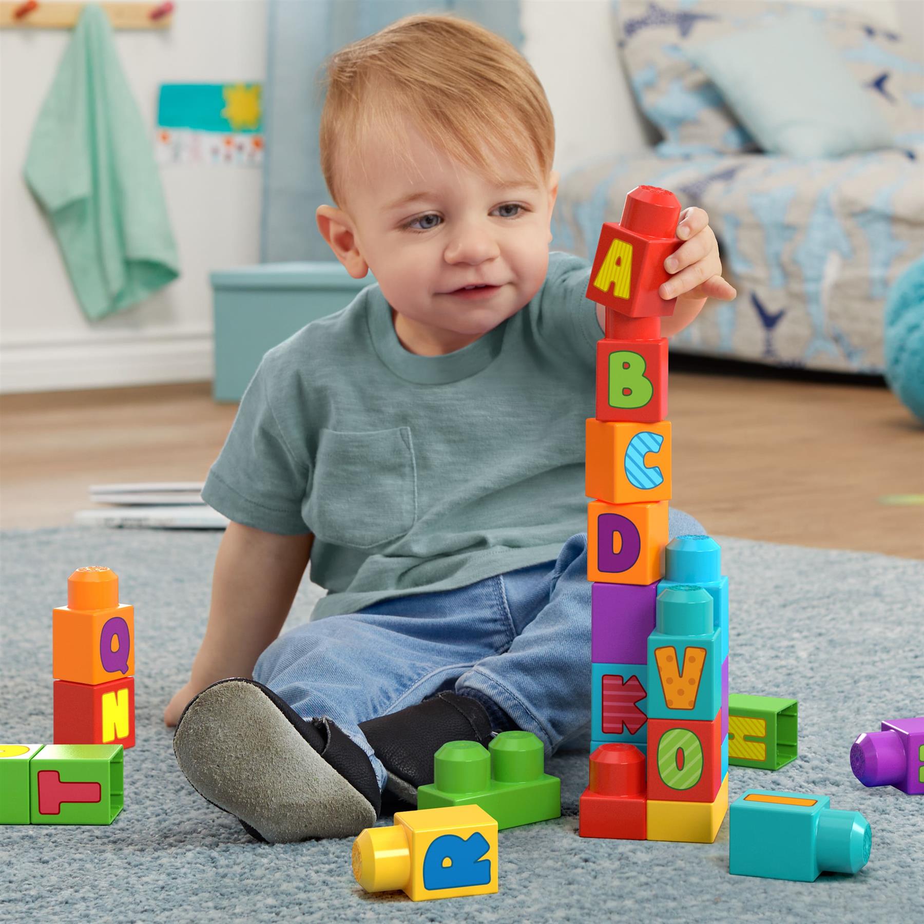 MEGA Bloks ABC Building Bag 30 Piece Set