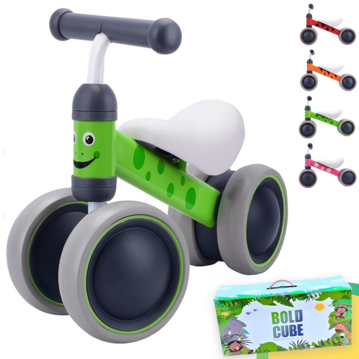 Boldcube Baby Balance Bike - Bertie Frog