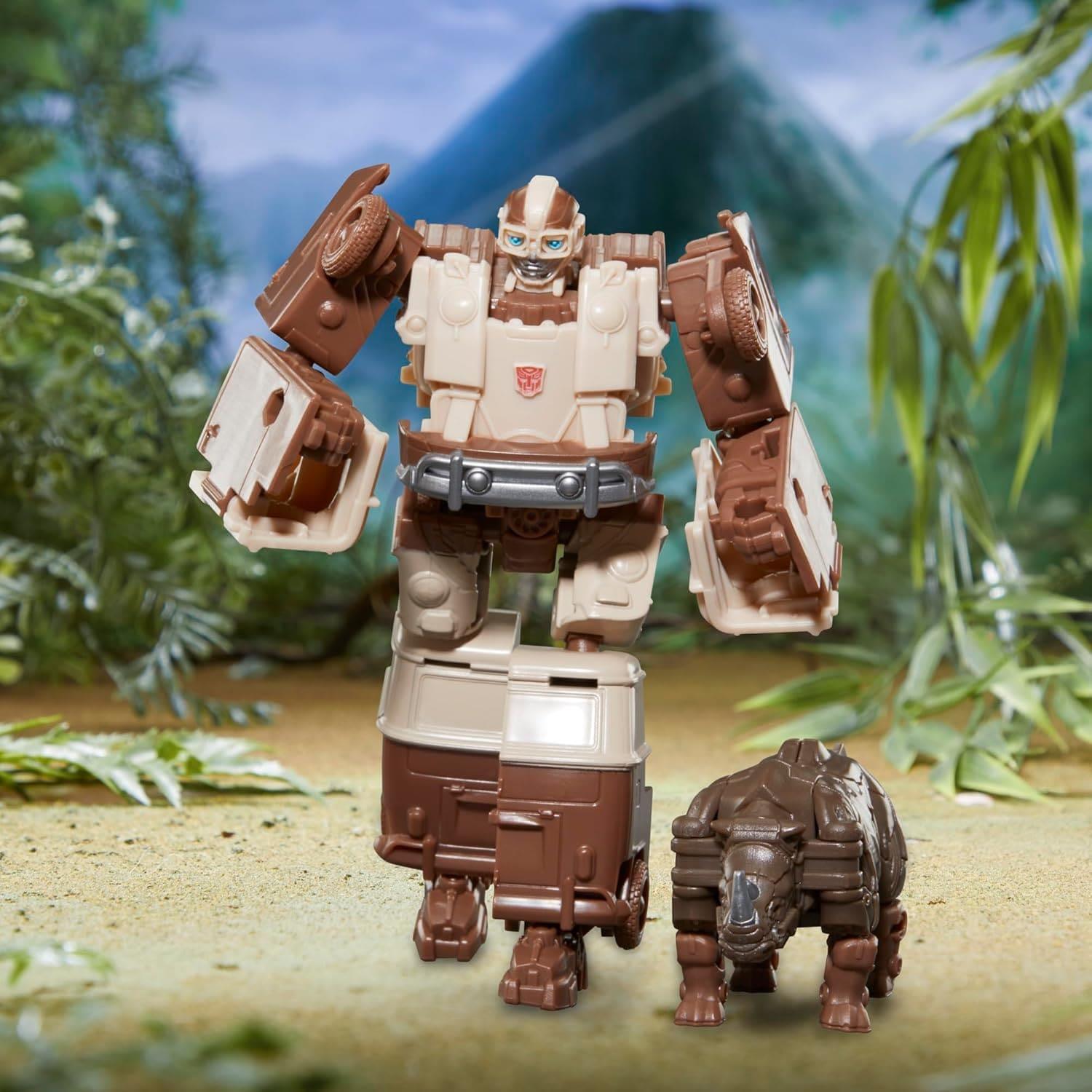 Transformers: Rise of the Beasts Weaponizer Wheeljack and Rhinox Acton Figure 2 Pack