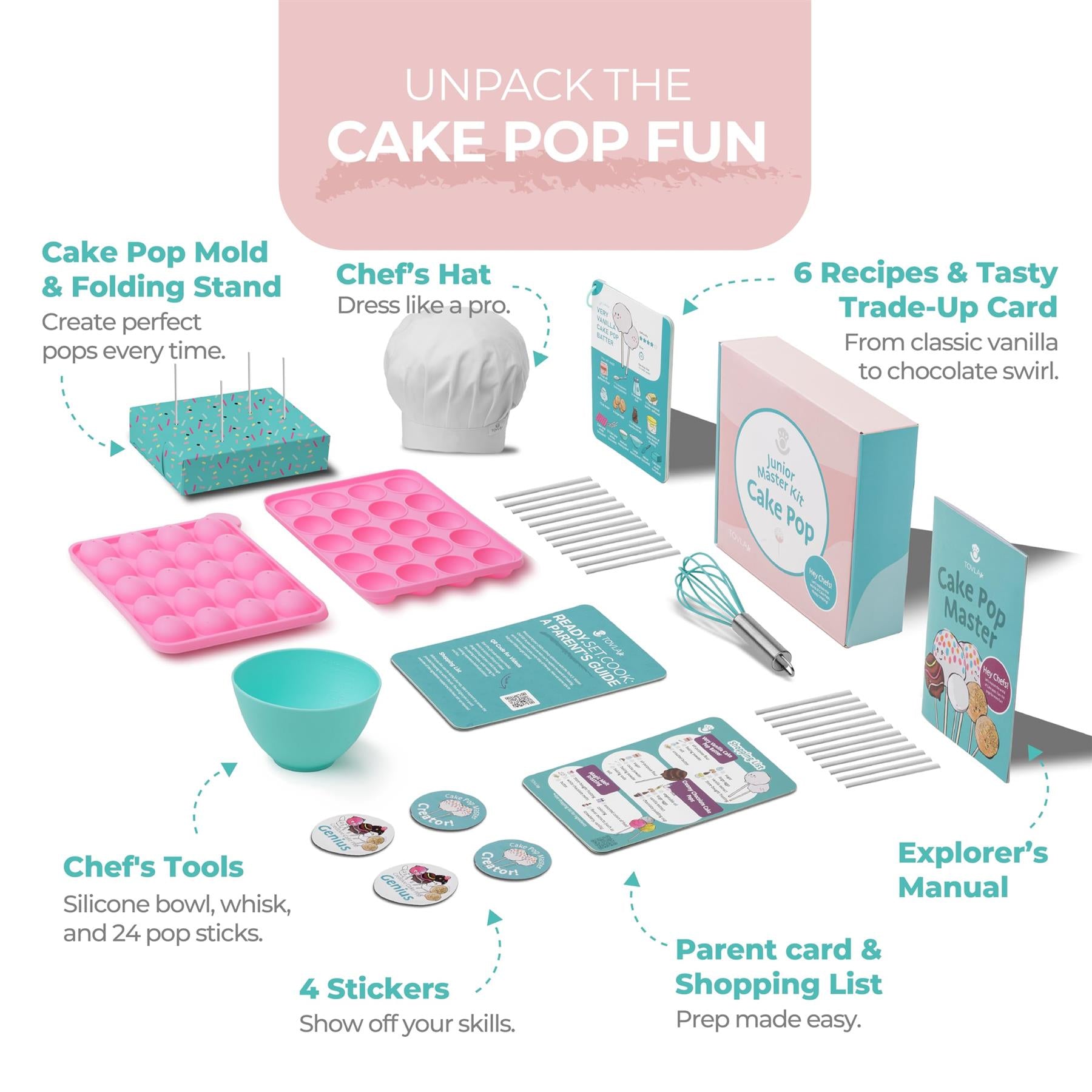 Tovla Jr. Montessori Ultimate Cake Pop Making Kit