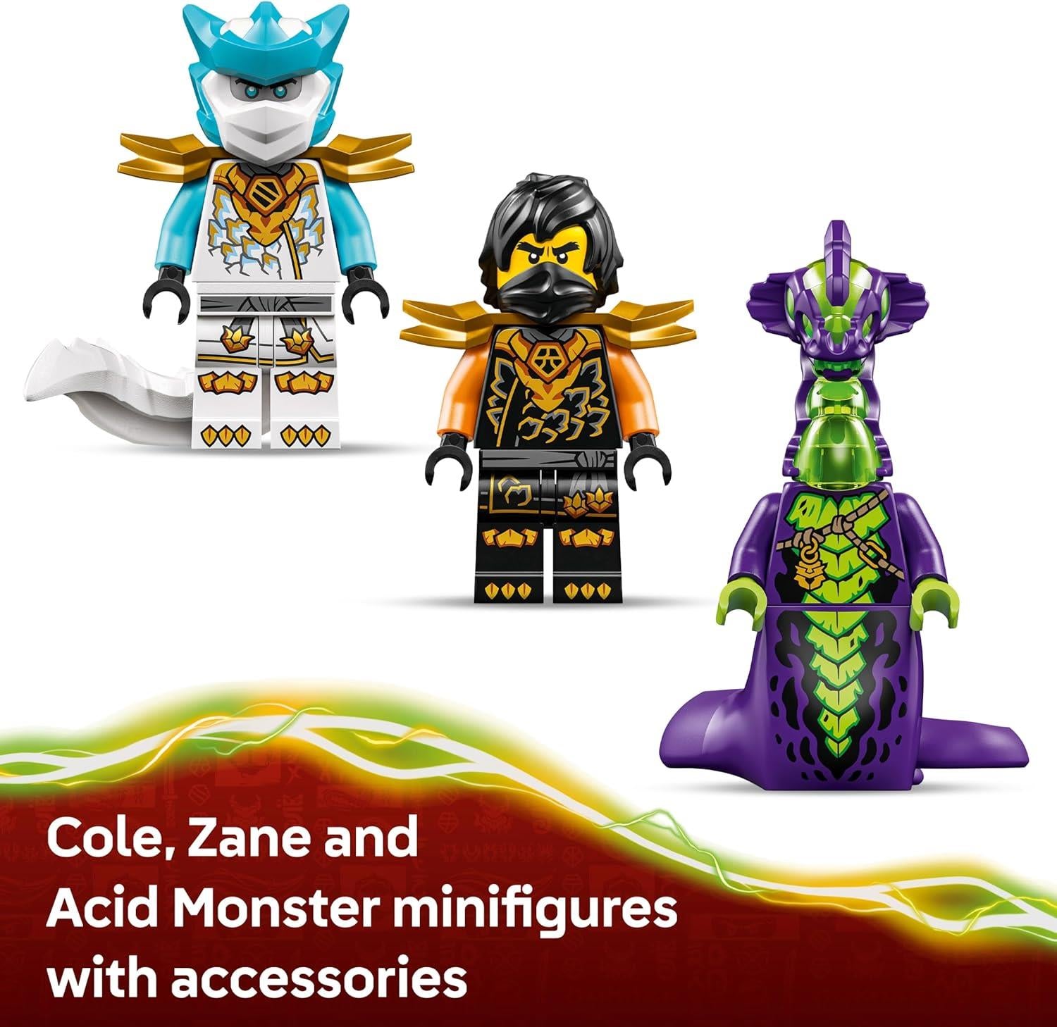 LEGO Ninjago Dragons Rising Cole's Mission Mech & Dragon Zane 71854