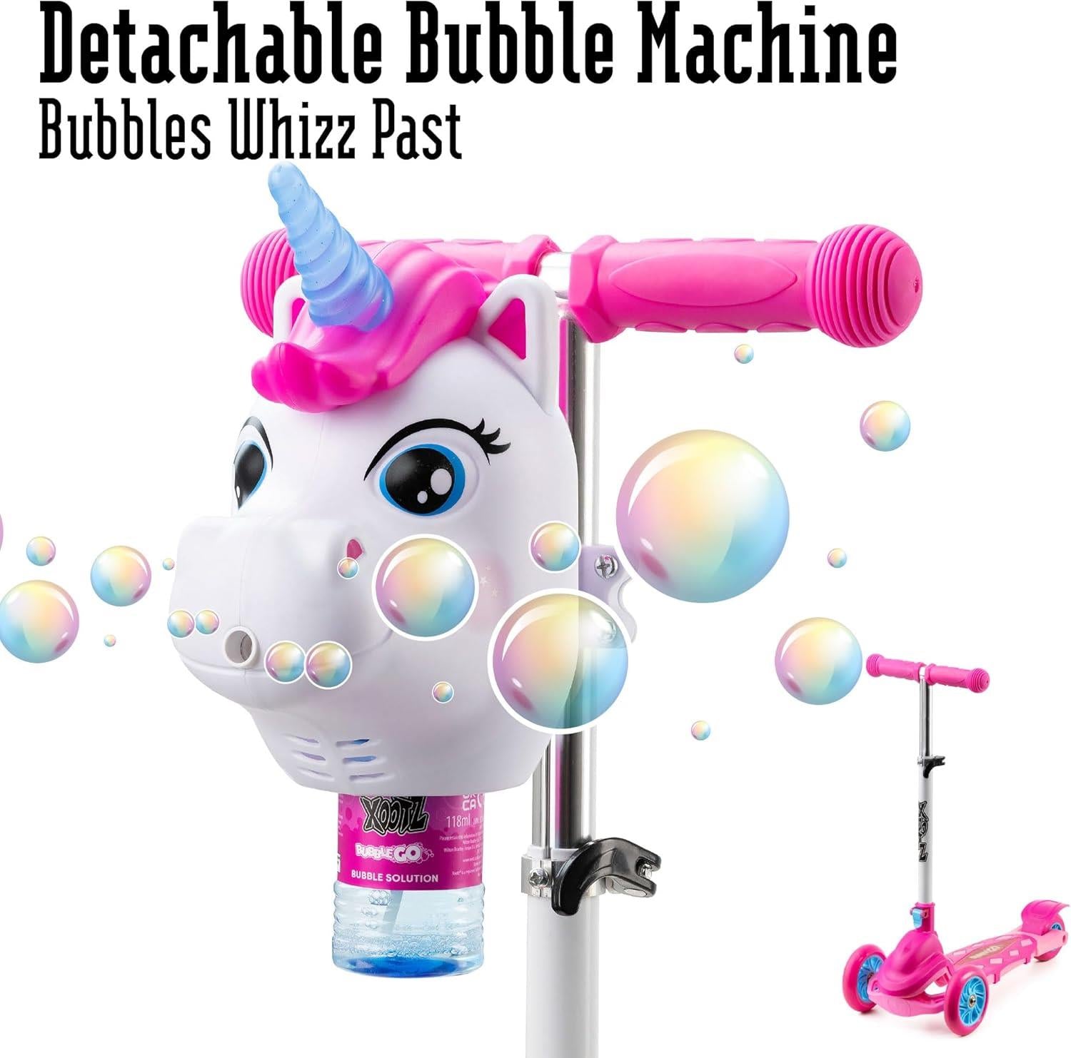 Xootz Bubble Go Unicorn Scooter - Pink