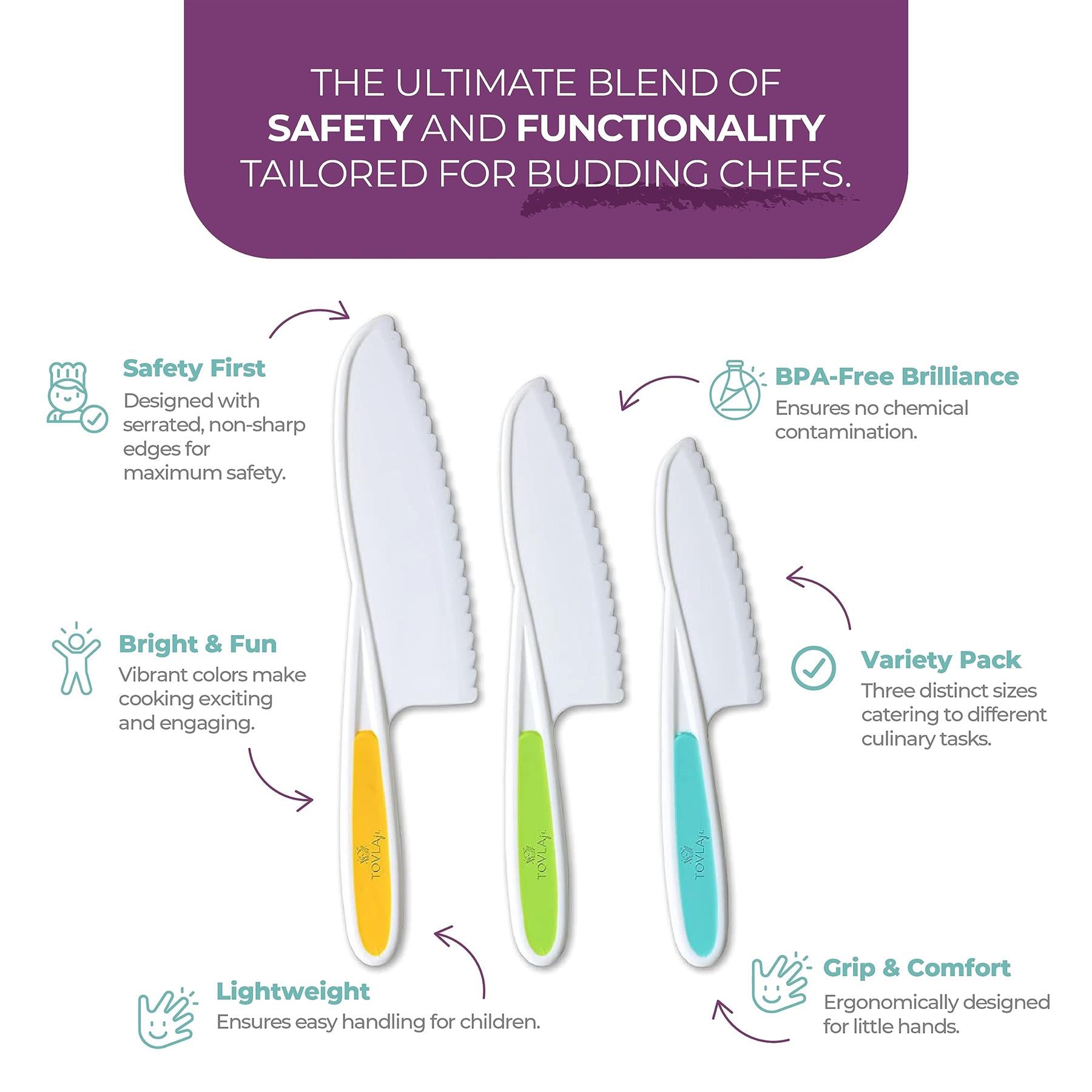 Tovla Jr. Montessori Premium Nylon Knife Set