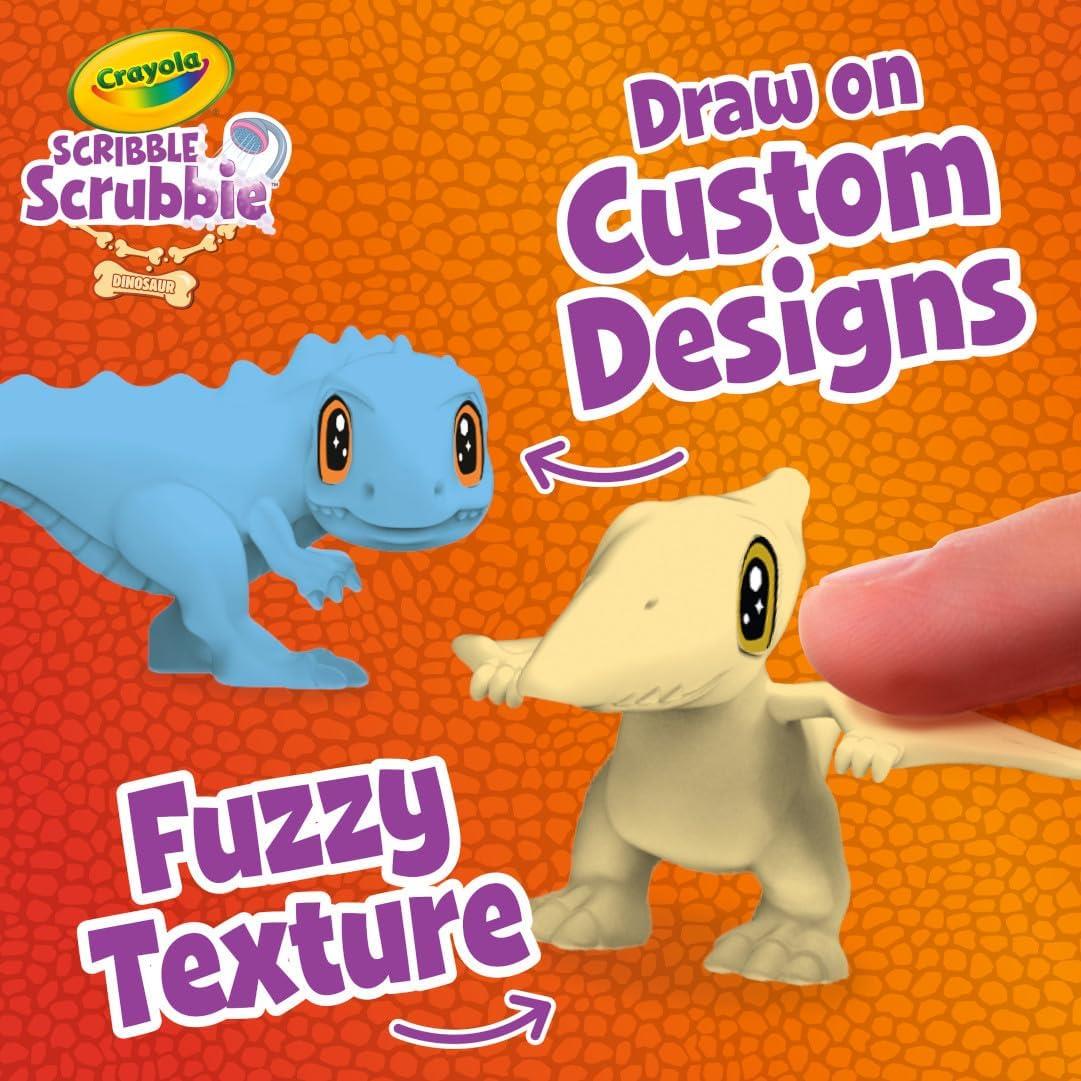 Crayola Scribble Scrubbie Glow Dino Pets - 6 Colour Pack