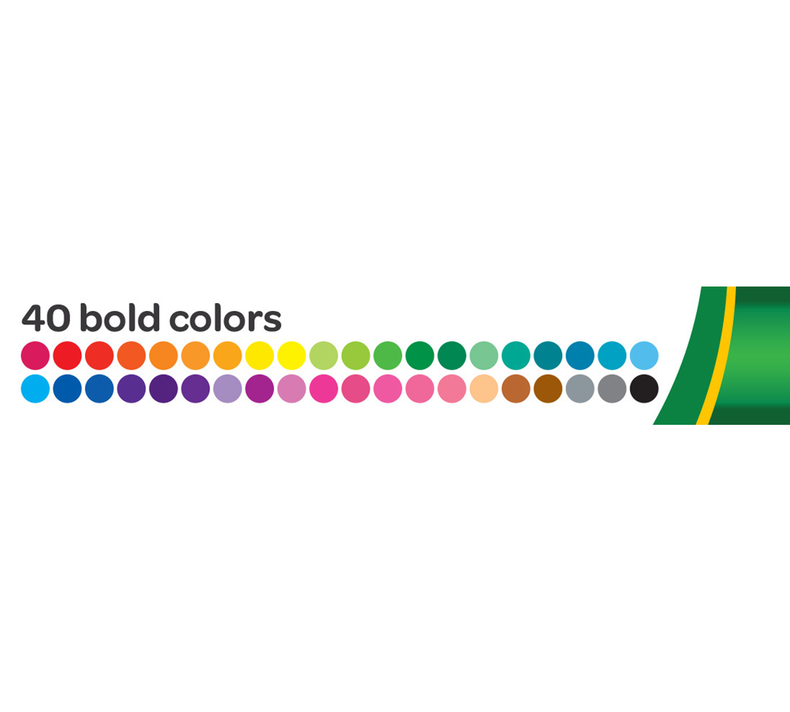 Crayola Ultra Clean Washable Markers - 40 Pack