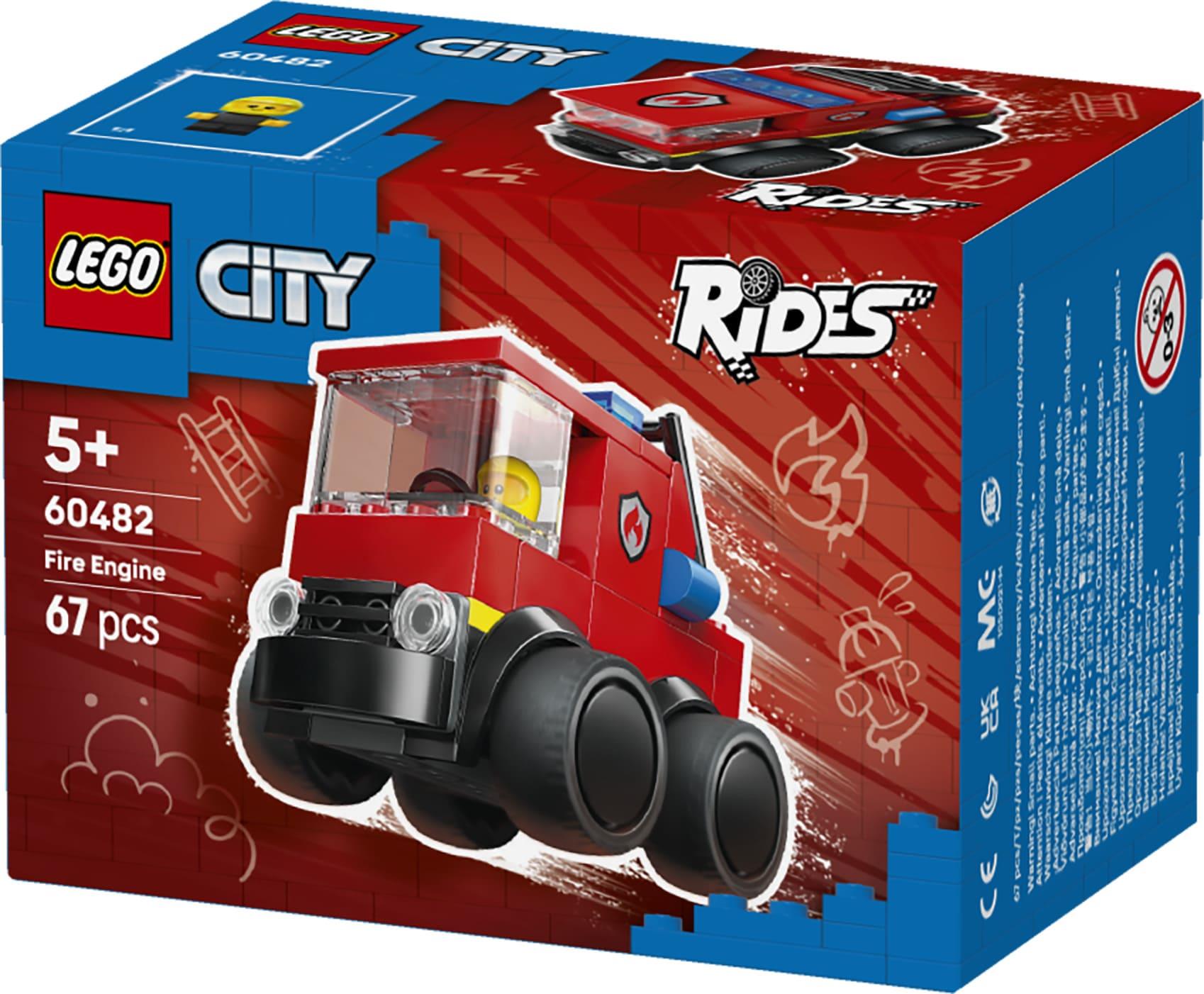 LEGO City Rides Fire Engine Toy Building Set 60482