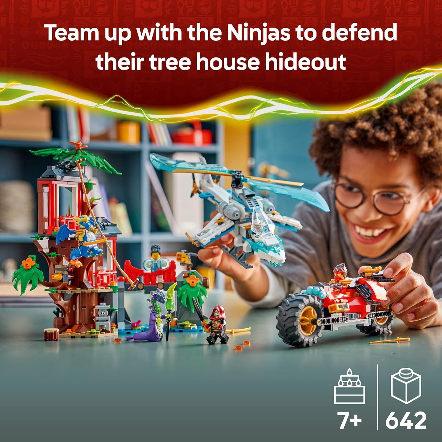 LEGO Ninjago Dragons Rising Ninja Vehicle Tree House Battle 71857