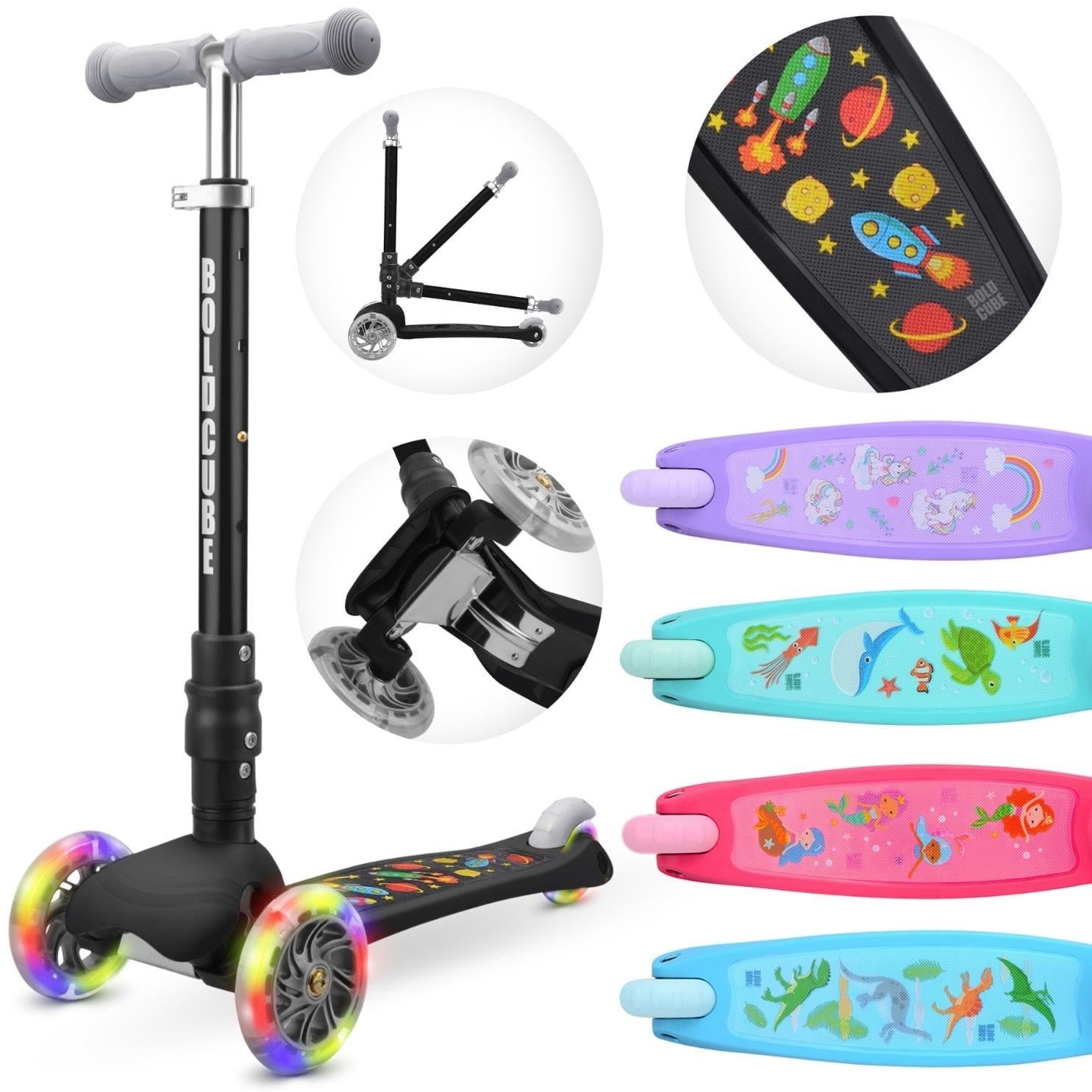 Boldcube Teeny Fold 3 Wheel Scooter - Rocket