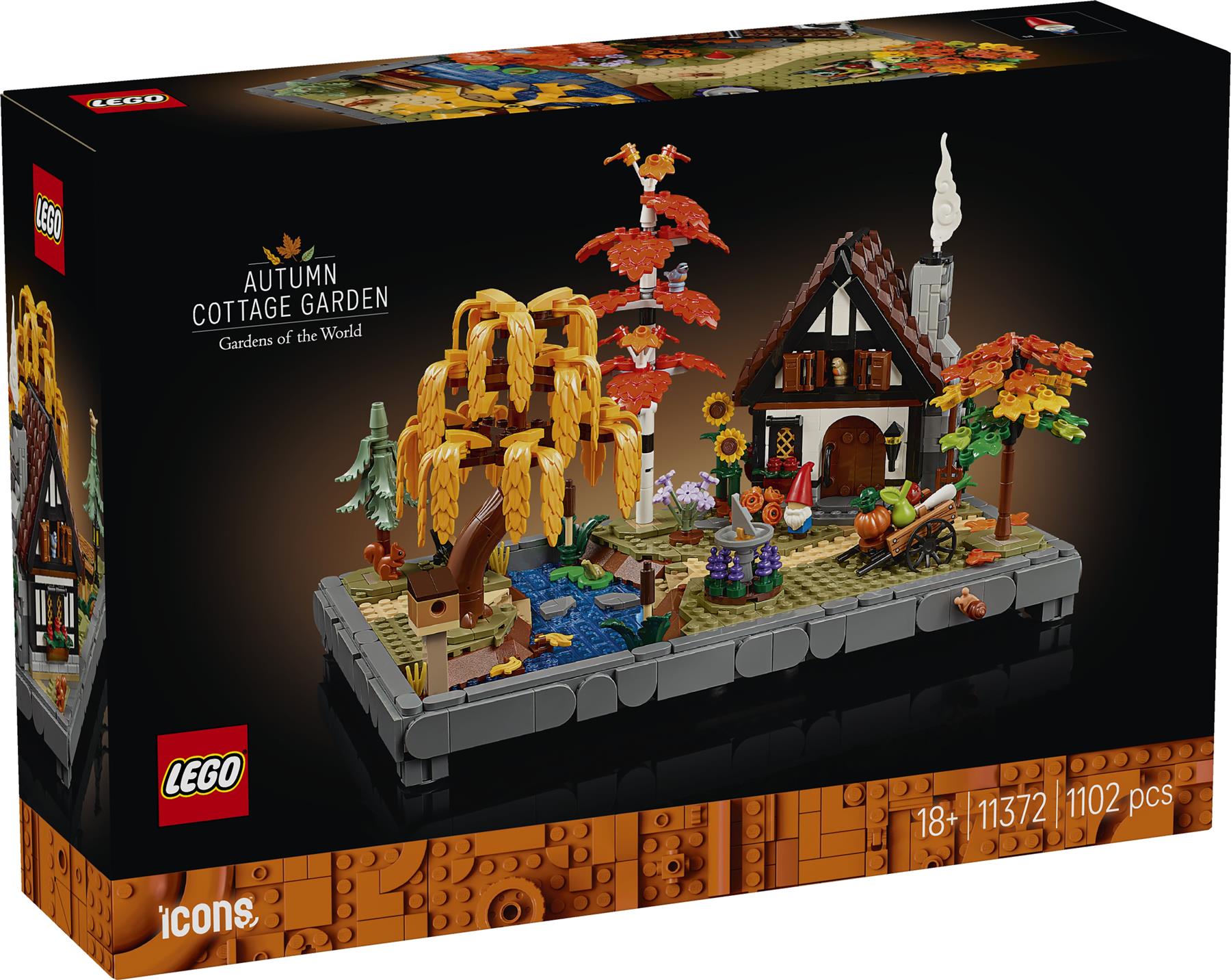 LEGO Icons Autumn Cottage Garden 11372